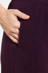 Zivame Cosy Rib Knit Poly Loungewear Bottom - Pickled Beet — thumbnail 6